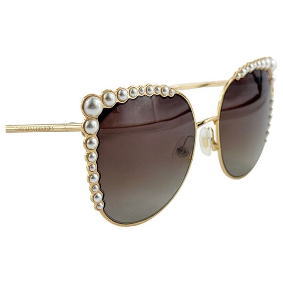 Carolina Herrera CH0076/S Womens Metal Sunglass 000HA Rose Gold 58-19 w Case main image 4